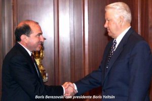 Boris Berezovski con presidente Boris Yeltsin